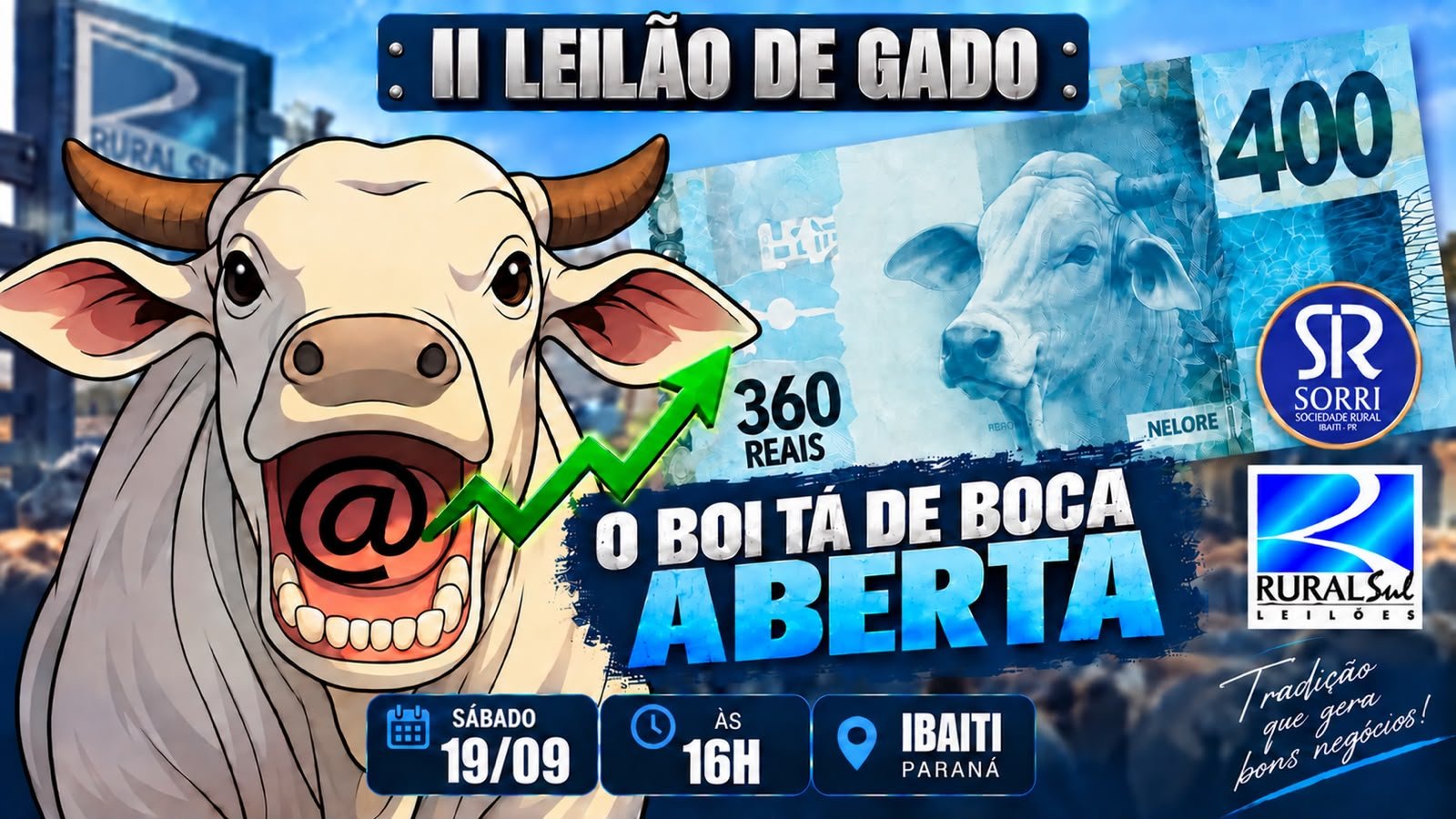 Logotipo do Leilão em Destaque